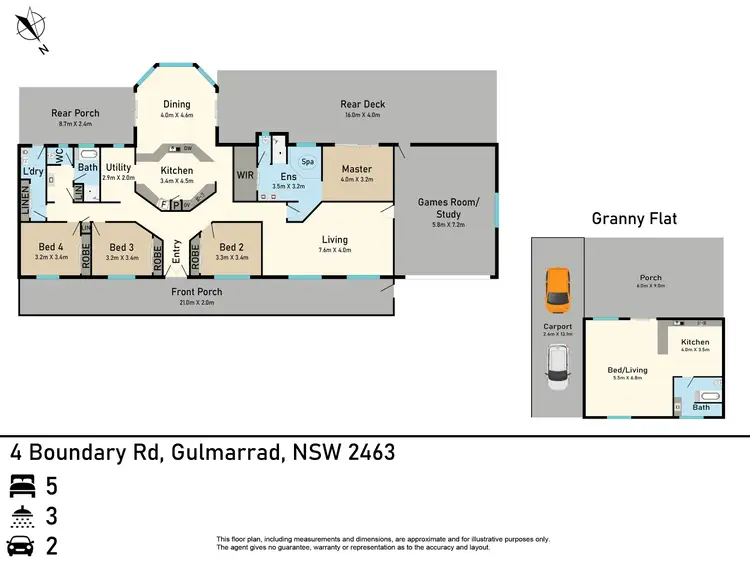 Floorplan of Homely house listing, 4 Boundary Road, Gulmarrad NSW 2463