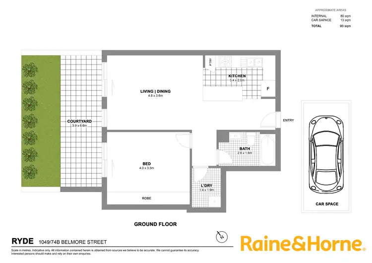Floorplan of Homely apartment listing, 1049/74B Belmore Street, Ryde NSW 2112