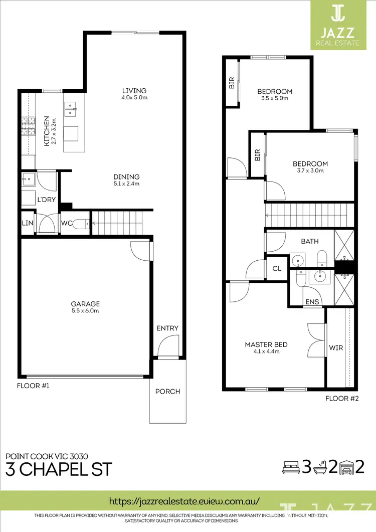 Floorplan of Homely townhouse listing, 3 Chapel Street, Point Cook VIC 3030