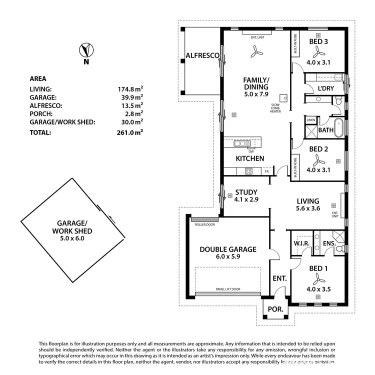 Floorplan of Homely house listing, 14 Dashwood Circuit, Strathalbyn SA 5255