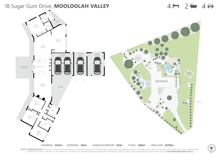 Floorplan of Homely house listing, 18 Sugar Gum Drive, Mooloolah Valley QLD 4553