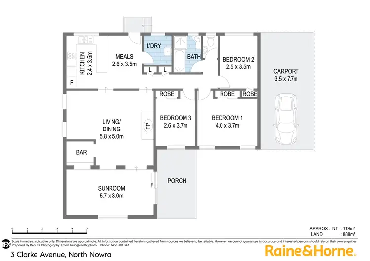 Floorplan of Homely house listing, 3 Clarke Avenue, North Nowra NSW 2541