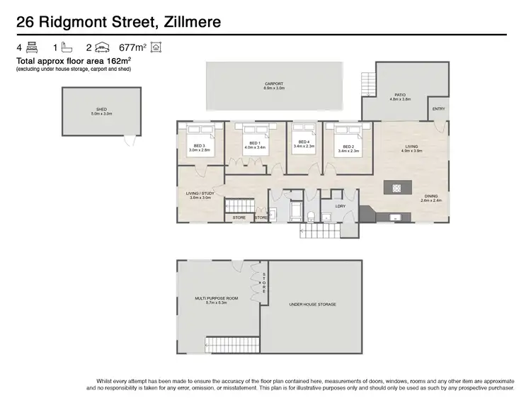 Floorplan of Homely house listing, 26 Ridgmont Street, Zillmere QLD 4034