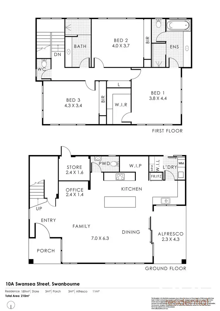 Floorplan of Homely house listing, 10A Swansea Street, Swanbourne WA 6010