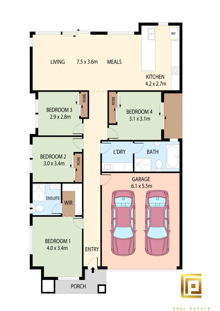 Floorplan of Homely house listing, 1 Jude Cl, Truganina VIC 3029