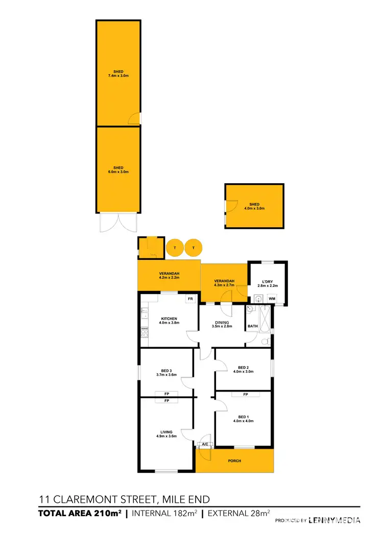 Floorplan of Homely house listing, 11 Claremont Street, Mile End SA 5031