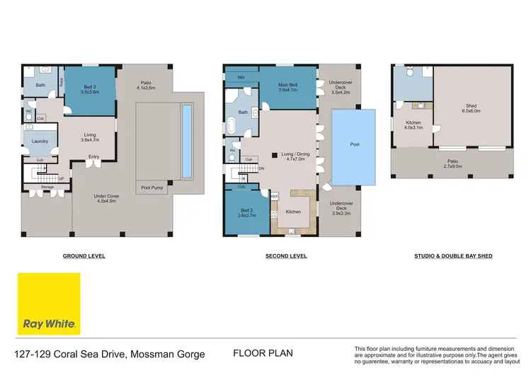 Floorplan of Homely house listing, 127-129 Coral Sea Drive, Mossman QLD 4873