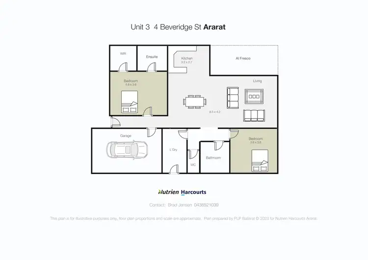 Floorplan of Homely house listing, 3/4 Beveridge Street, Ararat VIC 3377