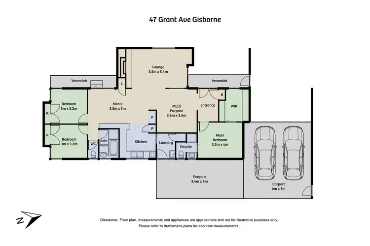 Floorplan of Homely house listing, 47 Grant Avenue, Gisborne VIC 3437