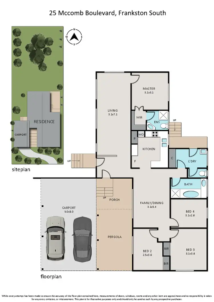 Floorplan of Homely house listing, 25 McComb Boulevard, Frankston South VIC 3199