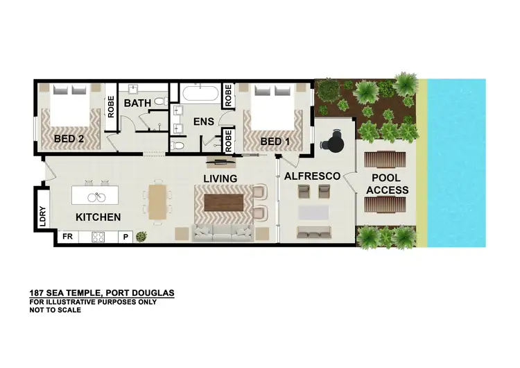 Floorplan of Homely apartment listing, 187/22-36 Mitre Street, Port Douglas QLD 4877