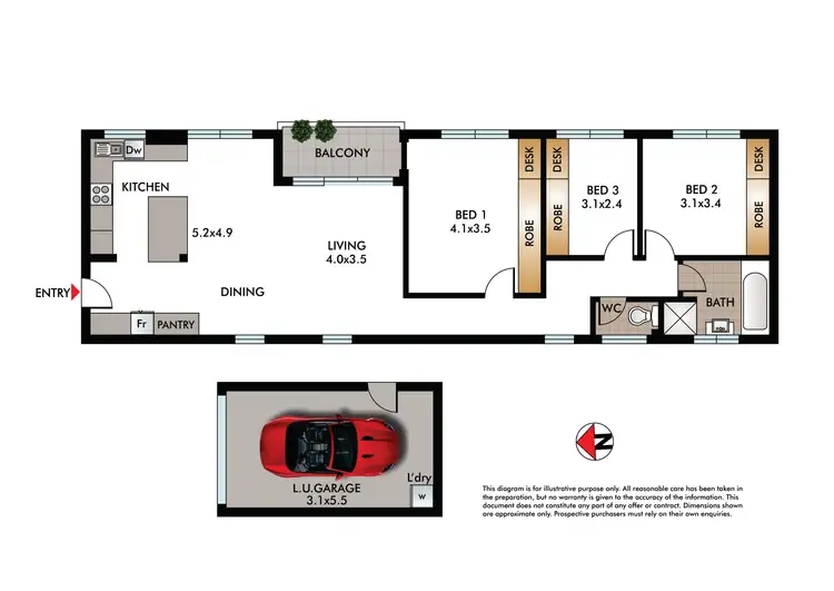 Floorplan of Homely apartment listing, 3/248 Bondi Road, Bondi NSW 2026