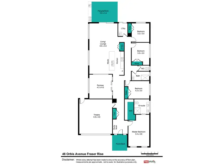 Floorplan of Homely house listing, 48 Orbis Avenue, Fraser Rise VIC 3336