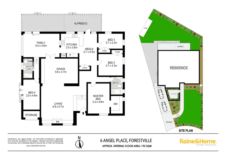 Floorplan of Homely house listing, 6 Angel Place, Forestville NSW 2087