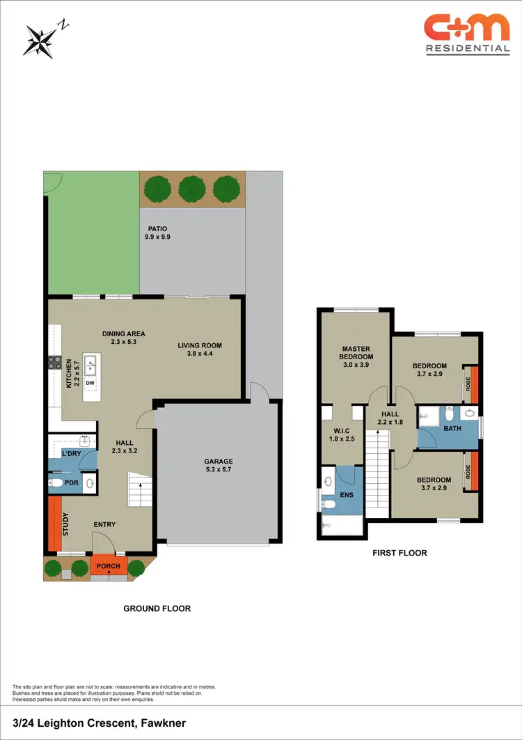 Floorplan of Homely townhouse listing, 3/24 Leighton Crescent, Fawkner VIC 3060