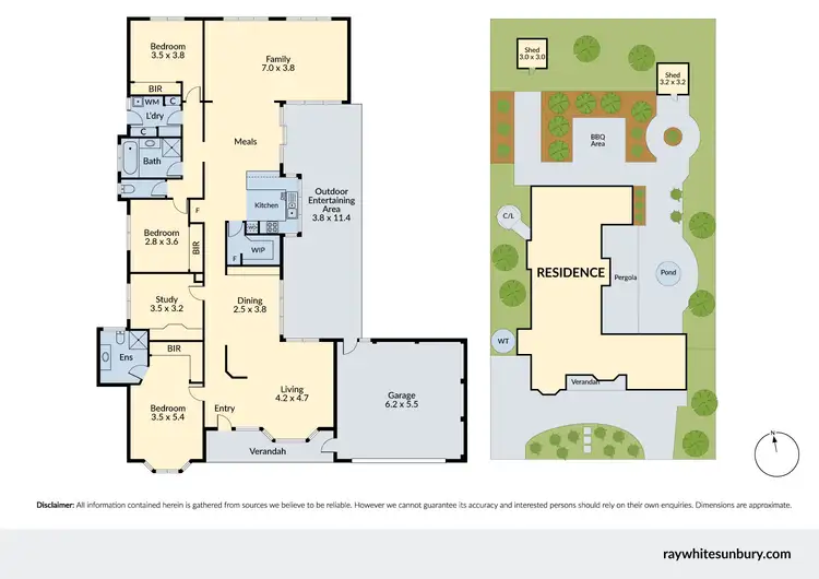 Floorplan of Homely house listing, 10 Shetland Way, Sunbury VIC 3429