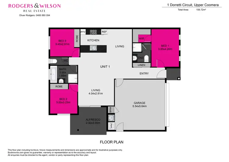 Floorplan of Homely semi-detached listing, 1 Dorretti Circuit, Upper Coomera QLD 4209