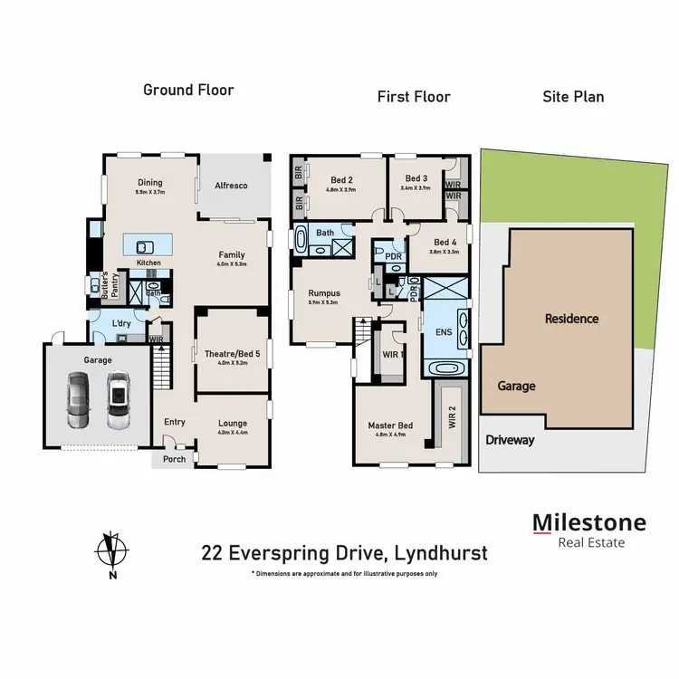 Floorplan of Homely house listing, 22 Everspring Drive, Lyndhurst VIC 3975