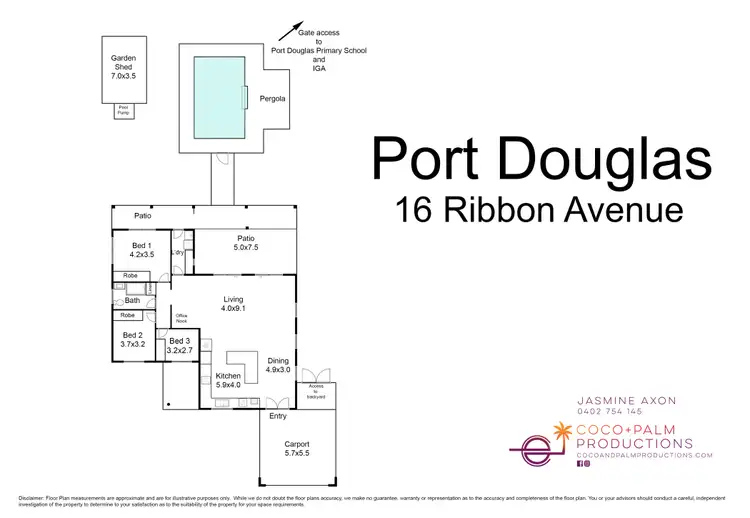 Floorplan of Homely house listing, 16 Ribbon Avenue (Casa Palmera), Port Douglas QLD 4877
