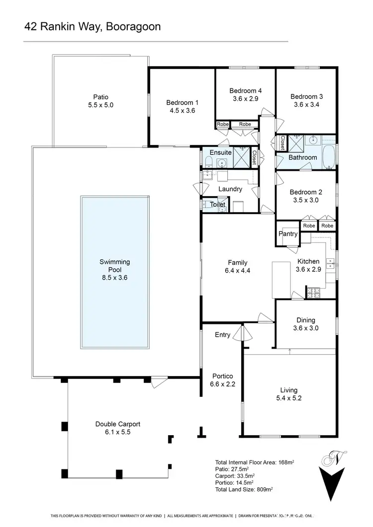 Floorplan of Homely house listing, 42 Rankin Way, Booragoon WA 6154