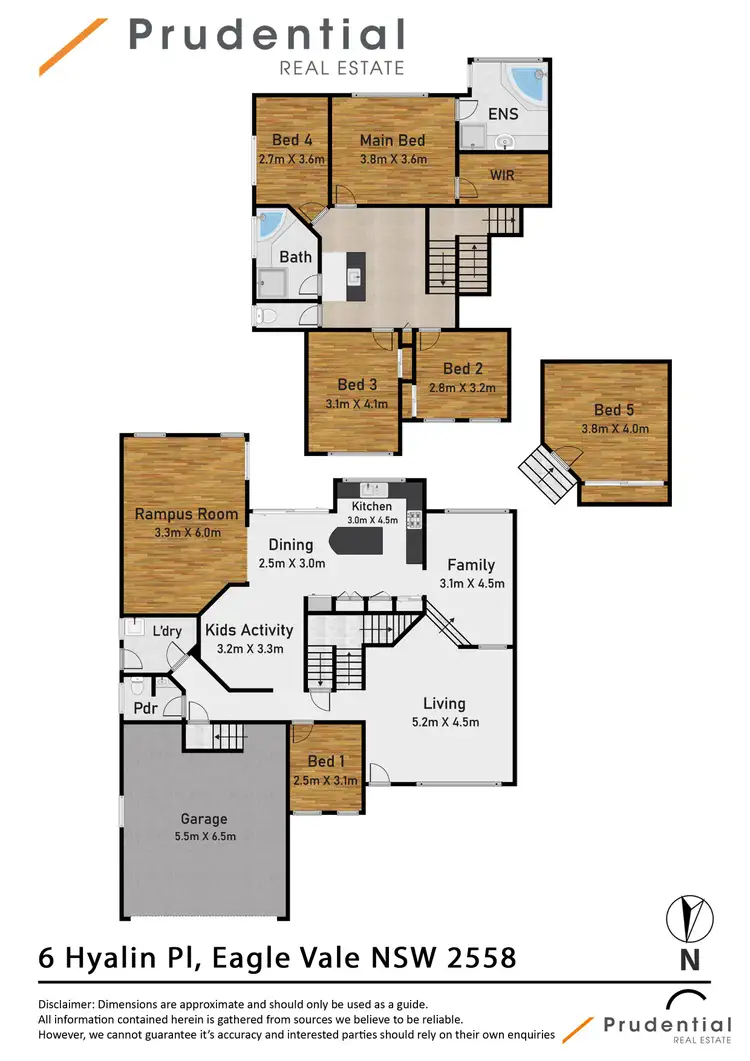 Floorplan of Homely house listing, 6 Hyalin Place, Eagle Vale NSW 2558