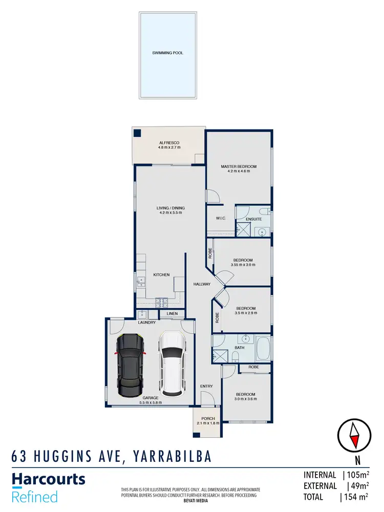 Floorplan of Homely house listing, 63 Huggins Avenue, Yarrabilba QLD 4207