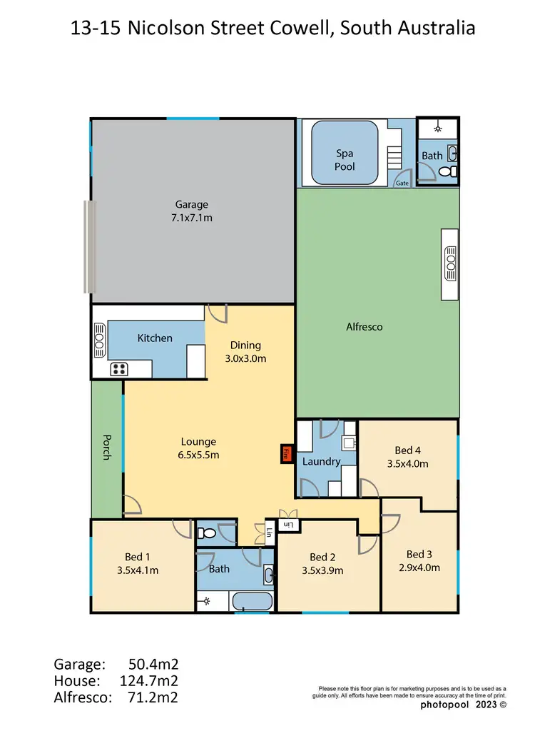 Floorplan of Homely house listing, 13-15 Nicolson Street, Cowell SA 5602