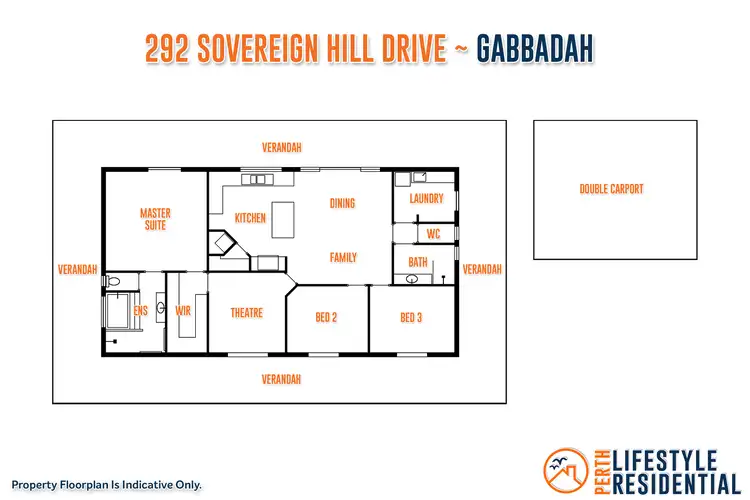 Floorplan of Homely house listing, 292 Sovereign Hill Drive, Gabbadah WA 6041