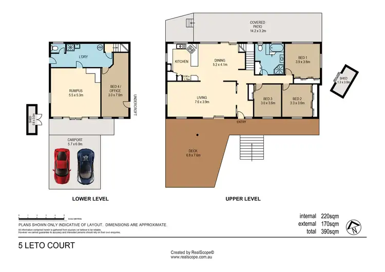 Floorplan of Homely house listing, 5 Leto Court, Eatons Hill QLD 4037