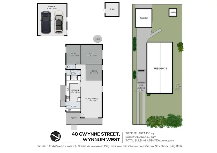 Floorplan of Homely house listing, 48 Gwynne Street, Wynnum West QLD 4178