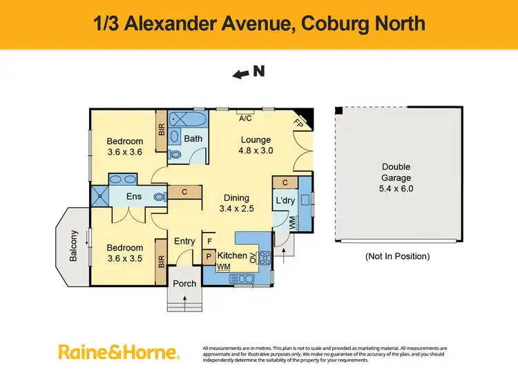 Floorplan of Homely house listing, 1/3 Alexander Avenue, Coburg North VIC 3058