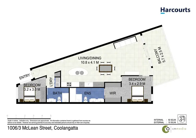 Floorplan of Homely apartment listing, 1006/3 Mclean Street, Coolangatta QLD 4225