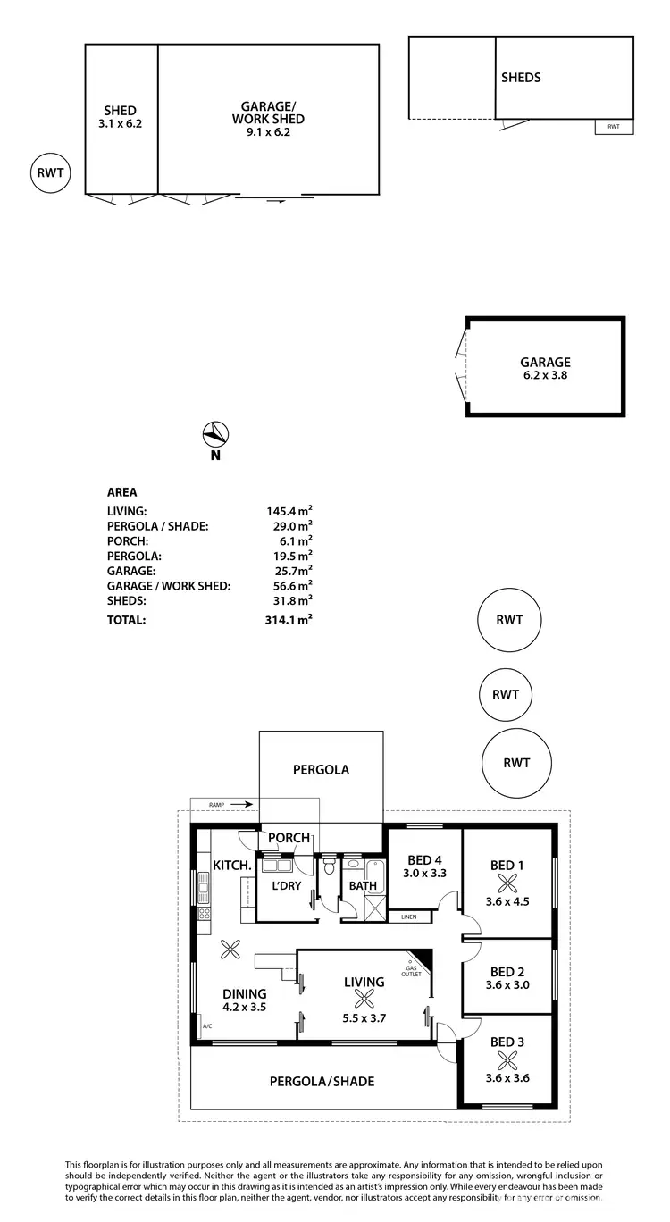 Floorplan of Homely house listing, 64 - 66 Watson Street, Milang SA 5256