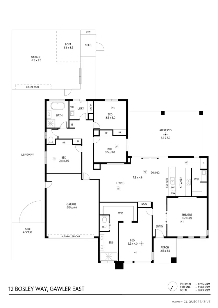 Floorplan of Homely house listing, 12 Bosley Way, Gawler East SA 5118