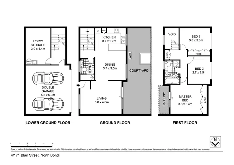 Floorplan of Homely townhouse listing, 4/171 Blair Street, North Bondi NSW 2026
