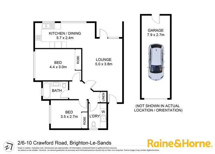 Floorplan of Homely unit listing, 2/6-10 Crawford Road, Brighton-Le-Sands NSW 2216