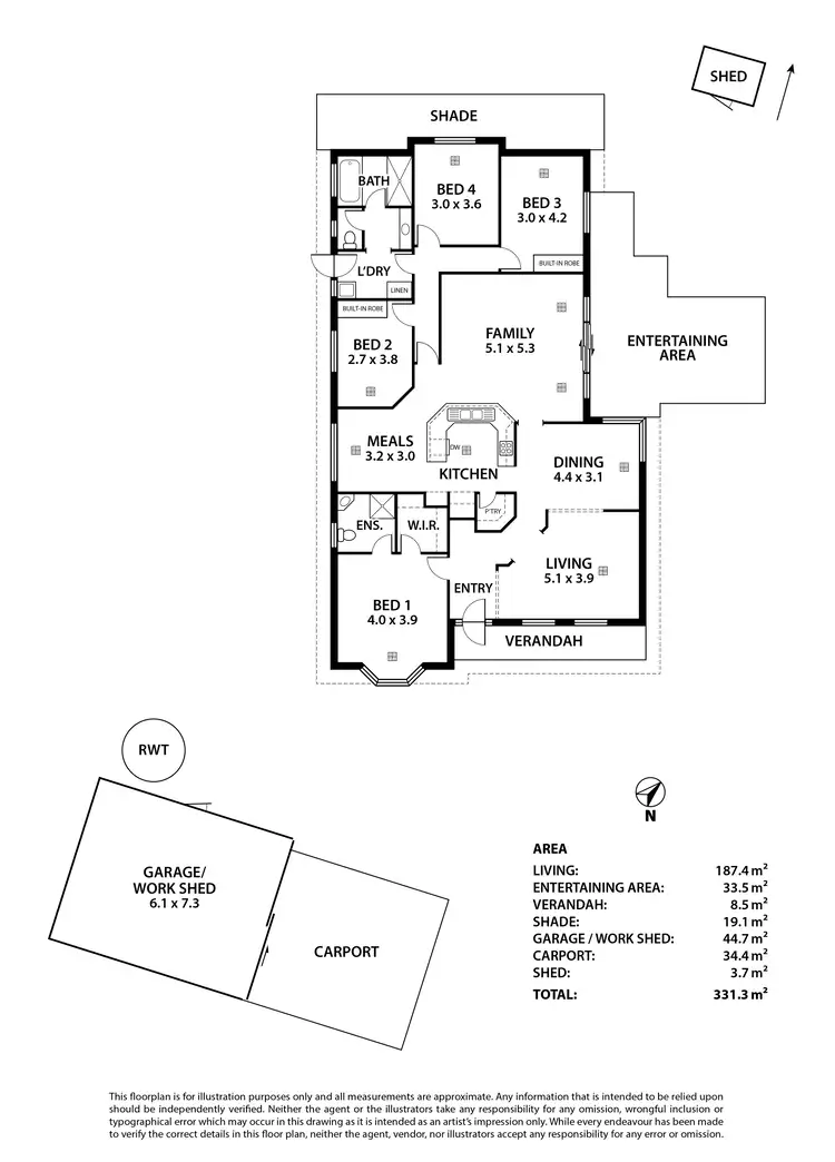 Floorplan of Homely house listing, 26 Formby Court, Strathalbyn SA 5255