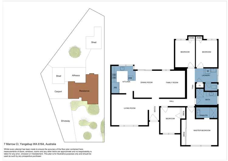 Floorplan of Homely house listing, 7 Marrow Close, Yangebup WA 6164