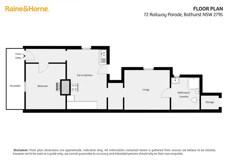 Floorplan of Homely house listing, 72 Railway Parade, Bathurst NSW 2795