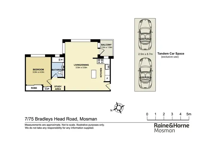 Floorplan of Homely apartment listing, 7/75 Bradleys Head Road, Mosman NSW 2088
