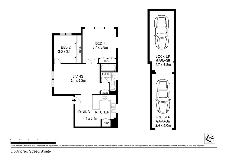 Floorplan of Homely apartment listing, 6/5 Andrew Street, Bronte NSW 2024