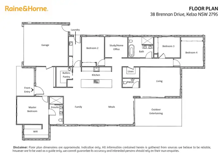 Floorplan of Homely house listing, 38 Brennan Drive, Kelso NSW 2795