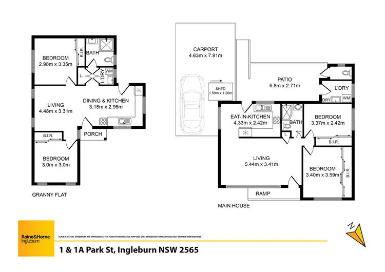 Floorplan of Homely house listing, 1 & 1A Park Street, Ingleburn NSW 2565