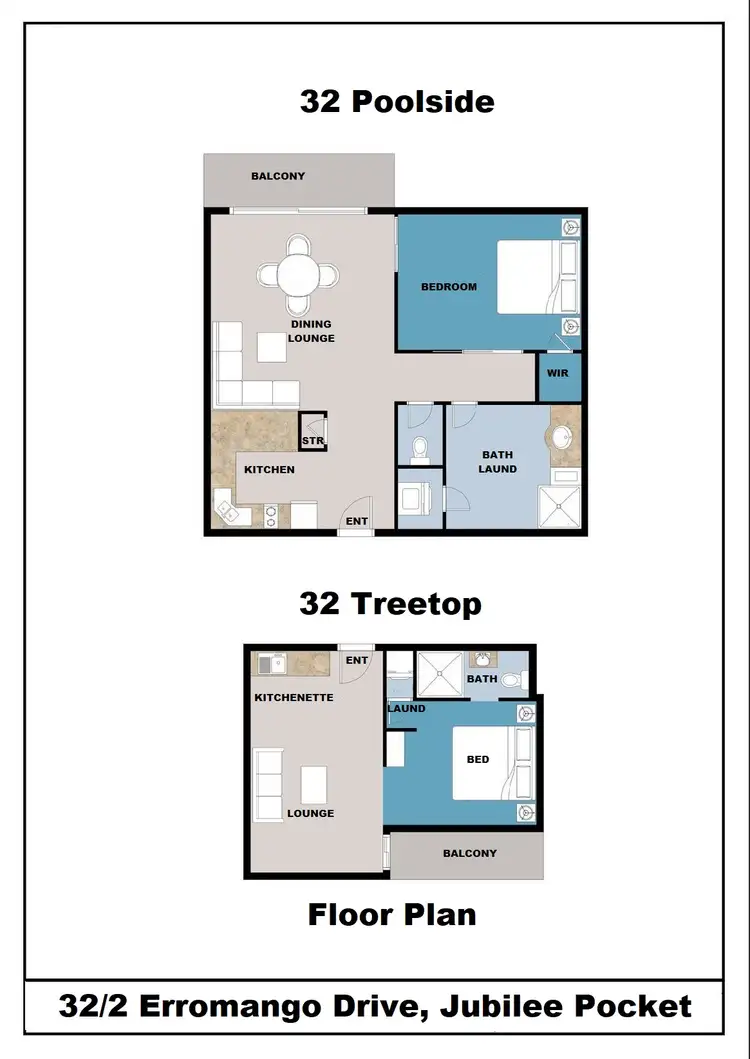 Floorplan of Homely unit listing, 32/2 Erromango Drive, Jubilee Pocket QLD 4802