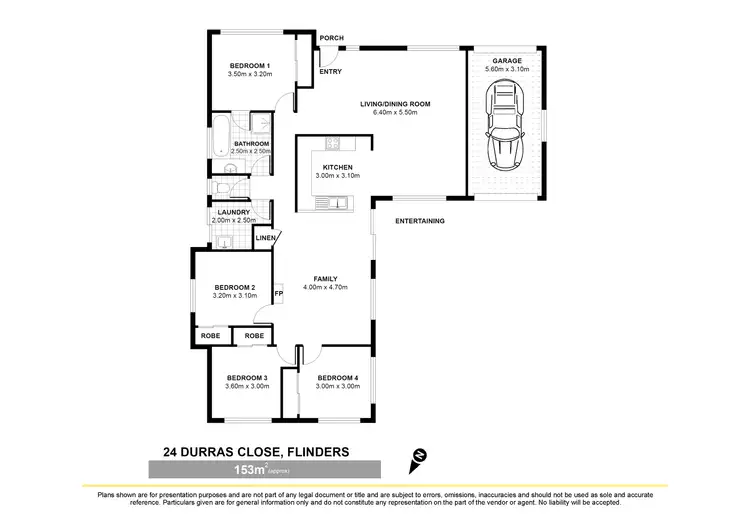 Floorplan of Homely house listing, 24 Durras Close, Flinders NSW 2529
