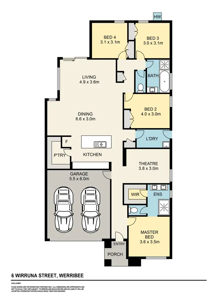 Floorplan of Homely house listing, 6 Wirruna Street, Werribee VIC 3030