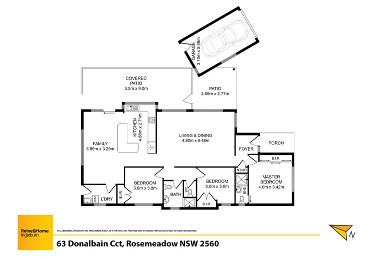 Floorplan of Homely house listing, 63 Donalbain Circuit, Rosemeadow NSW 2560