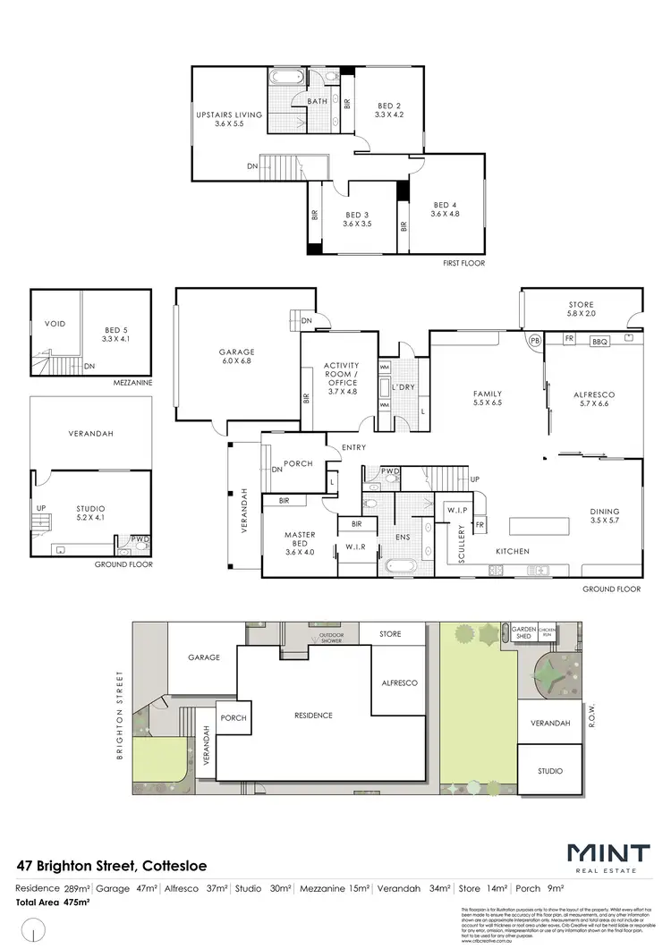 Floorplan of Homely house listing, 47 Brighton Street, Cottesloe WA 6011