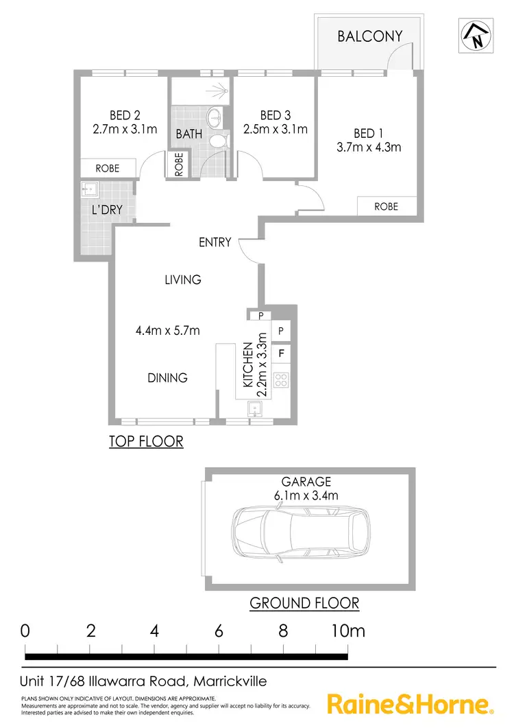 Floorplan of Homely apartment listing, 17/68 Illawarra Road, Marrickville NSW 2204