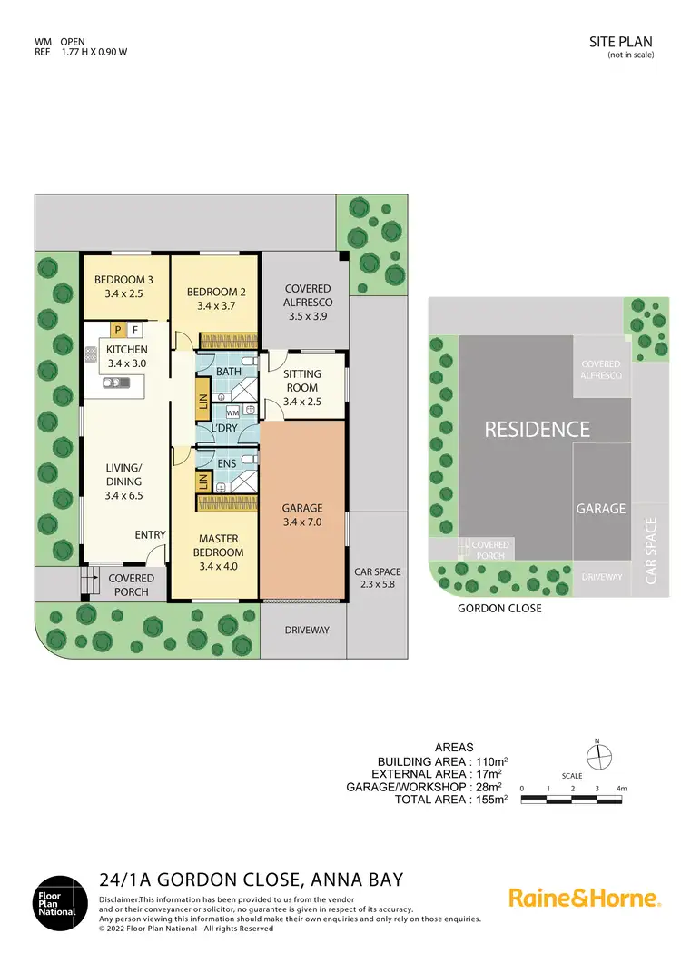 Floorplan of Homely villa listing, 24/1A Gordon Close, Anna Bay NSW 2316